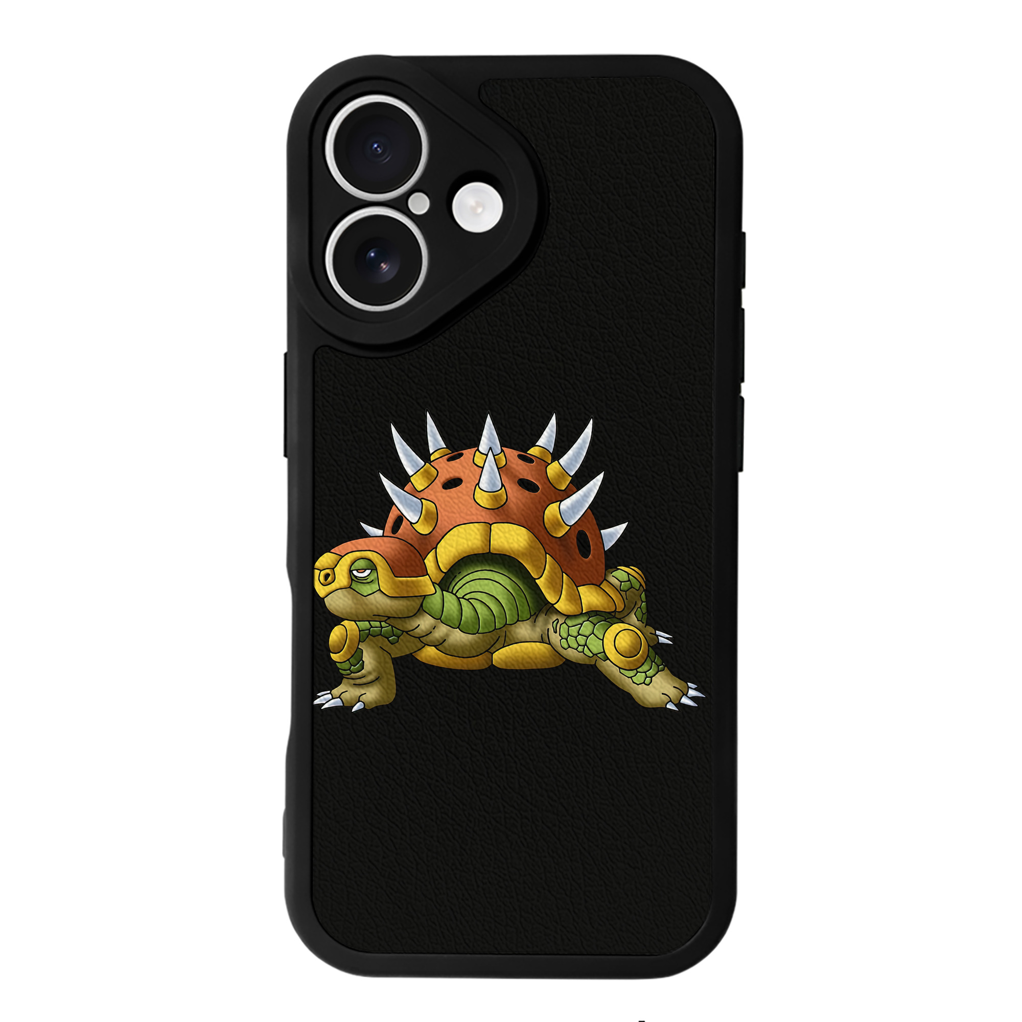 （画像用） ドラゴンクエスト Doragon Kuesuto Dragon Quest 【iPhone 16シリーズ対応】シリコンスマホケース（レザー調） 材質：シリコン